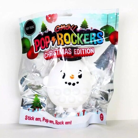 OMG! Pop It Rockers Christmas Edition - Snowman Fidget Toy - Picture 1 of 5